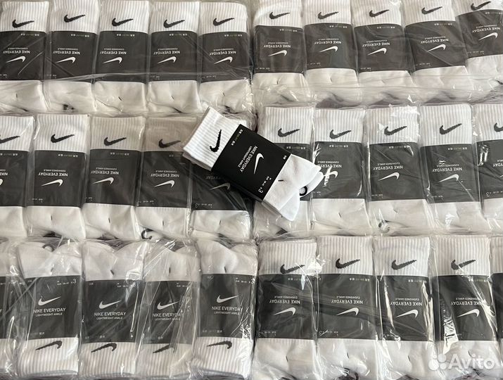 Носки найк высокие 3 пары