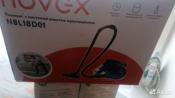 Пылесос novex nbl18d01