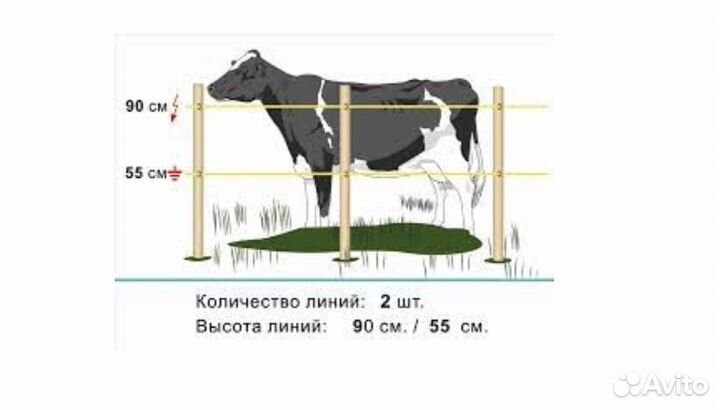 Электропастух для крс на 2 гектара
