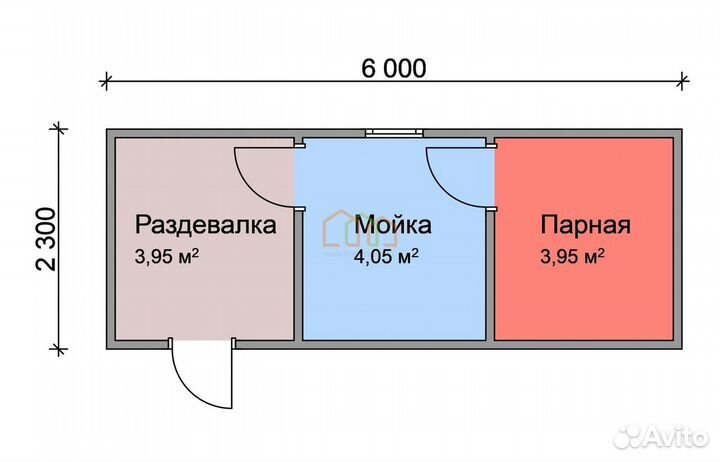 Перевозная мобильная баня / Клин