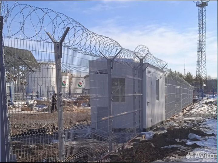 Спиральный барьер безопасности Егоза сбб. Монтаж