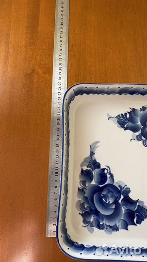 Лоток для заливного Гжель