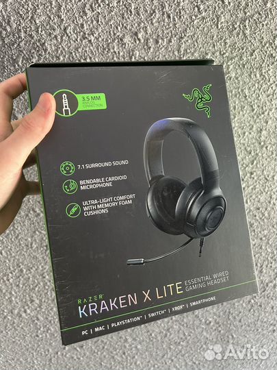 Игровая гарнитура Razer kraken x lite