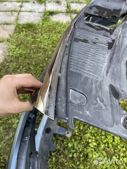 Передний голубой бампер kia rio 3 дорестайл