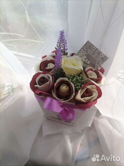 Букет цветов из мыла
