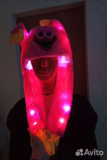 Светящаяся шапка зайки, Пикачу, киси миси