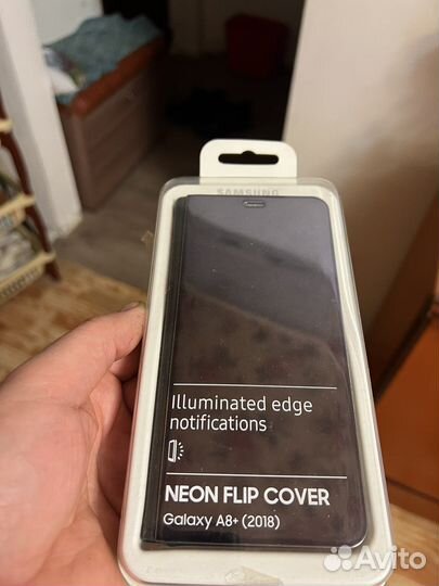 Чехол книжка на samsung galaxy А8+