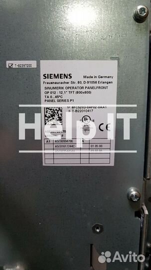 Siemens Sinumerik 6FC5203-0AF02-0AA1+TCU 20.2