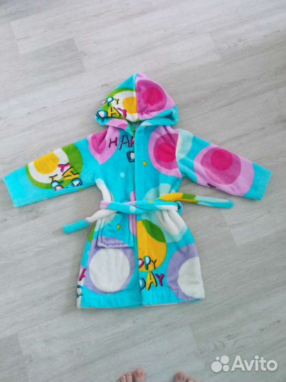 Халат плюшевый на 2-3 года