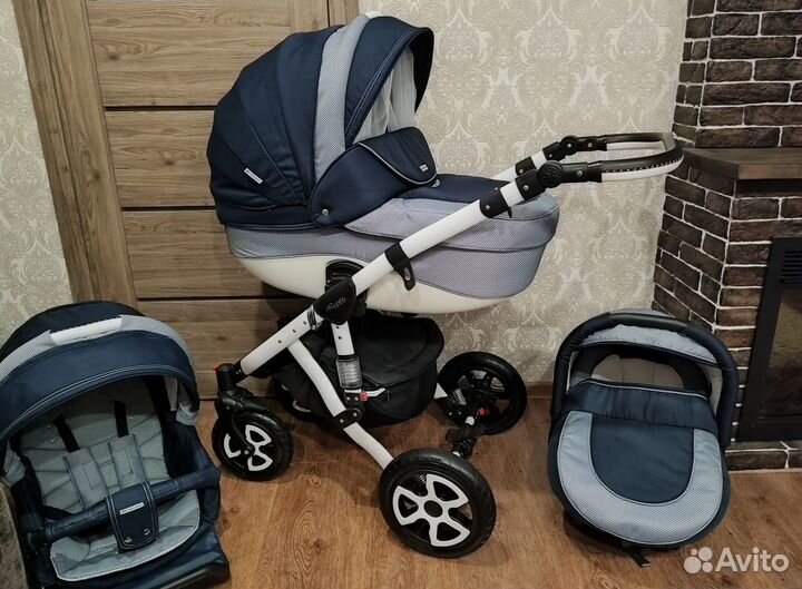 Коляска Adamex Barletta 3 в 1 в идеальном сост