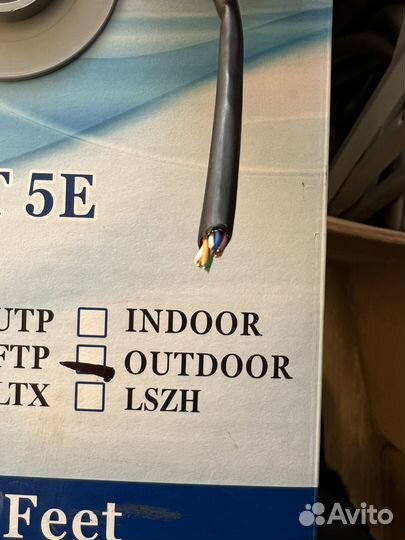 Кабель витая пара utp 5e 4 пары, уличный (медь)