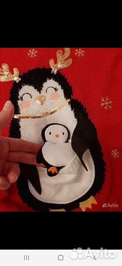 Свитер новый новогодний. Турция