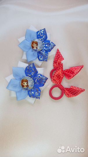 Бантики для волос, резинки школа, садик