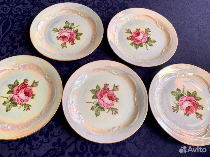 Чайный сервиз ГДР Weisswasser Роза