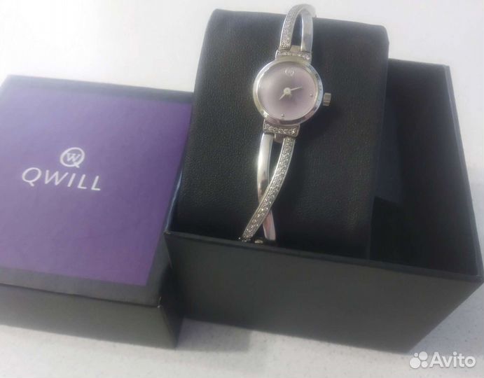 Серебряные часы Qwill