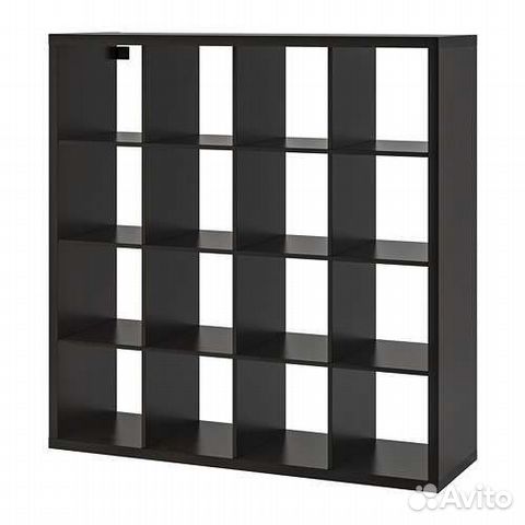 IKEA 10379567 Kallax Стеллаж, черн.147x147 упак