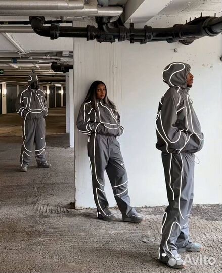 Костюм nike corteiz reflective 2 цвета