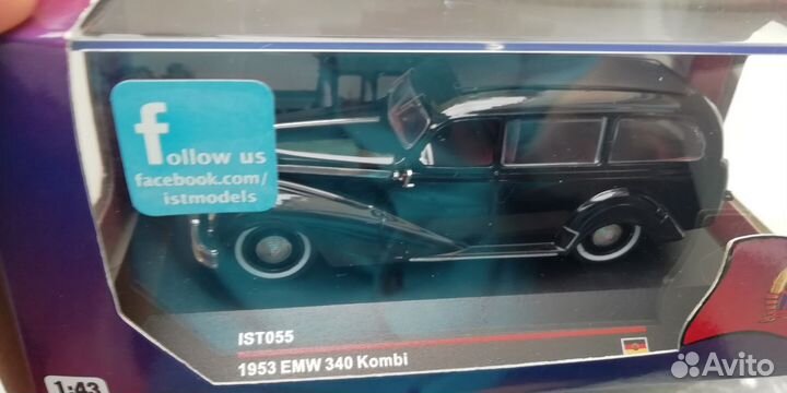 Модели автомобилей Emw 340 kombi и taxi IST 1:43