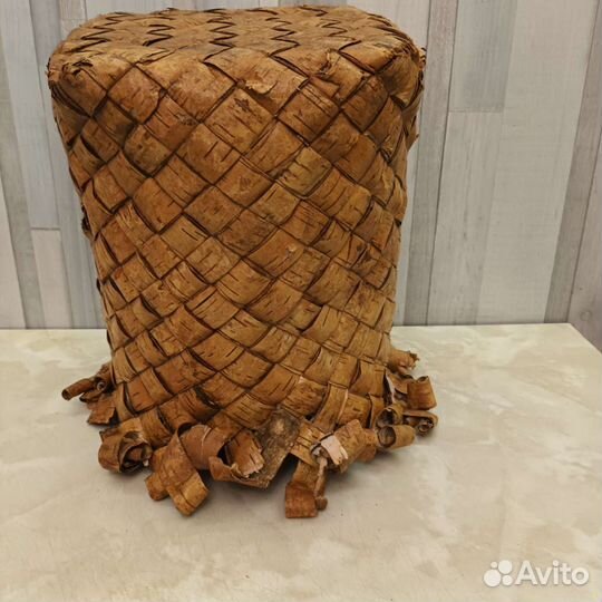 Короб берестяной старинный