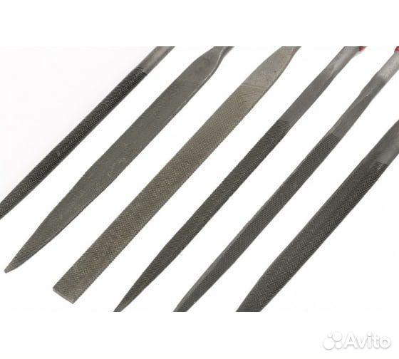 Набор надфилей, 1604 мм, 6 шт. обрезиненные рукоят