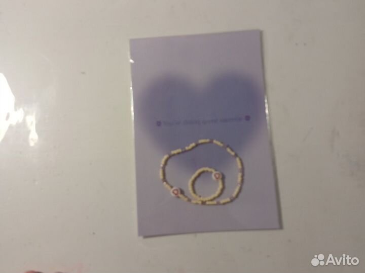 Набор браслет и кольцо из бисер star