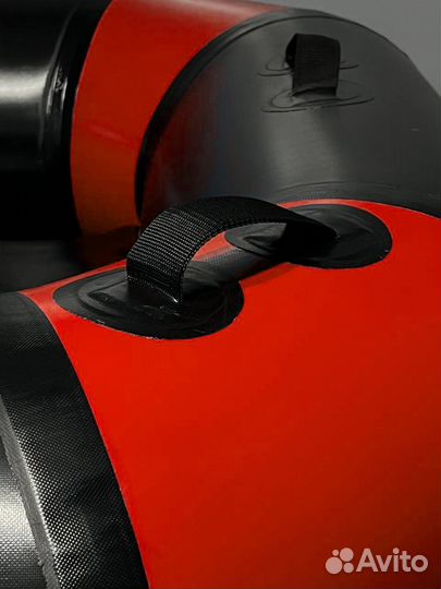 Зимняя ватрушка двухместная красная