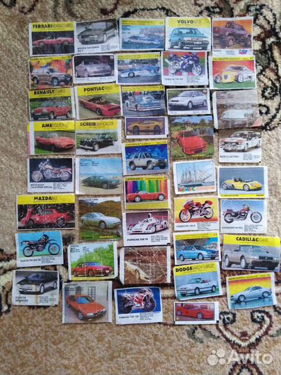 Вкладыши от жвачек турбо и т. д