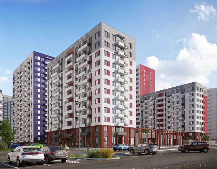 1-к. квартира, 40 м², 1/17 эт.