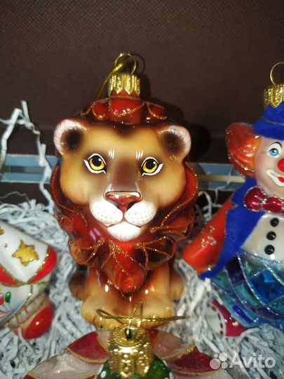 Клоуны и цирк. Ёлочные игрушки Ариель