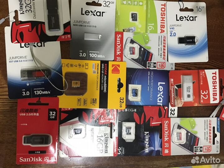 Флэшки usb и micro SD. Новые