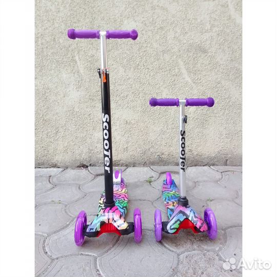 Самокат 3х колесный