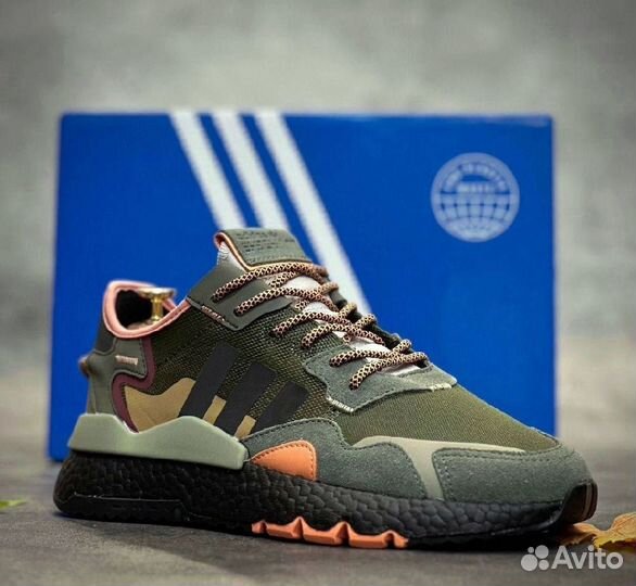 Кроссовки Adidas Nite jogger зеленые р-р. 41-45