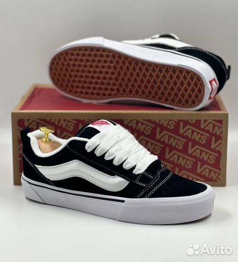 Кеды Vans Knu Skool дутыши черные