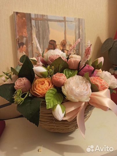 Букет цветов из мыла