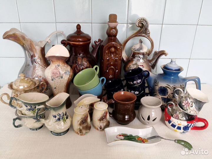 Пиалы Тарелки Кувшины Салатники (керамика) СССР