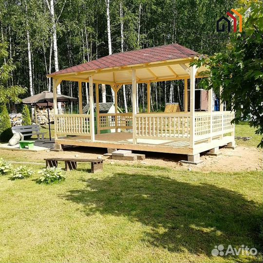 Беседка открытая 3х5