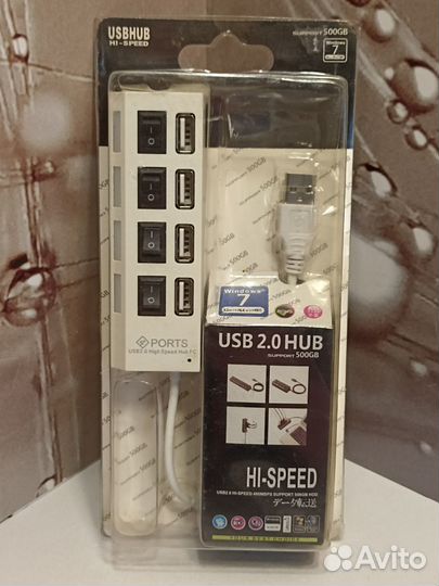 AR Хаб USB-концентратор USB 2.0 на 4 порта