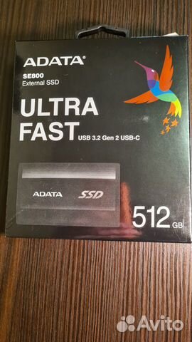 Внешний SSD adata ASE800 512 GB