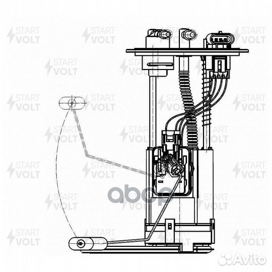 Модуль топливного насоса для а/м fiat Albea (02