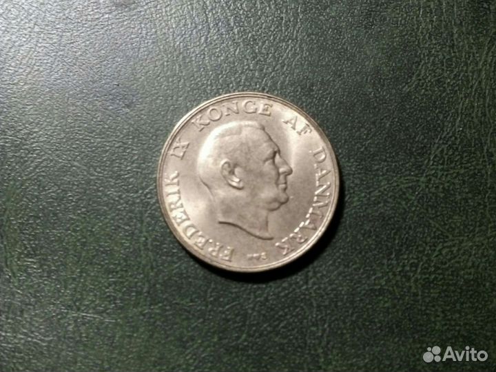 Монеты Дании1крона 1948/49 год /Frederik 9/2шт