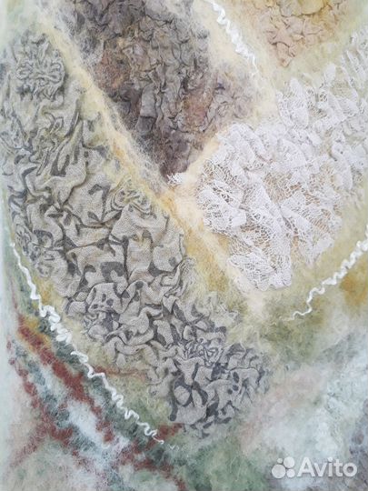 Жилет валяный, ручная работа