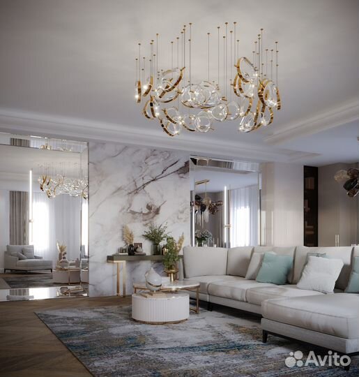 Стеновая панель с эффектом мрамора