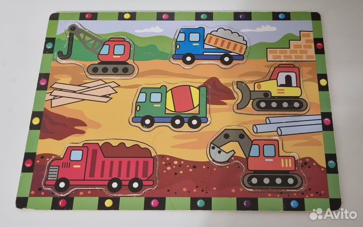 Деревянные пазлы пакетом