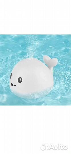 Кит для купания в ванной с фонтаном и подсветкой