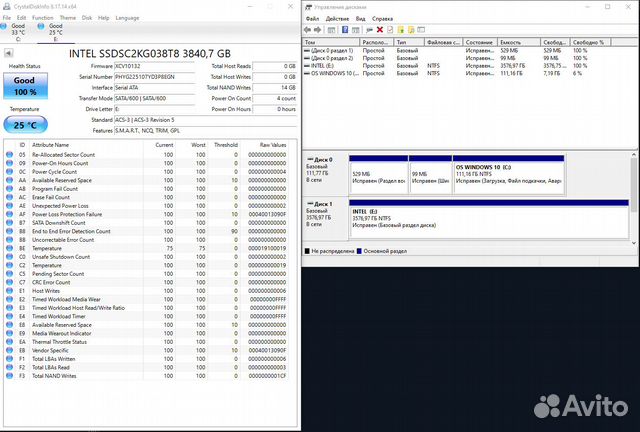 Intel D3-S4610 3.8Tb SATA SSD
