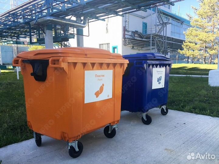 Мусорный контейнер 1100л Ш2020