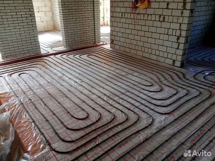 Монтаж отопления, теплые полы, водоснабжение