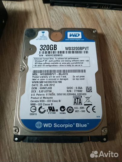 Жёсткие диски и ssd