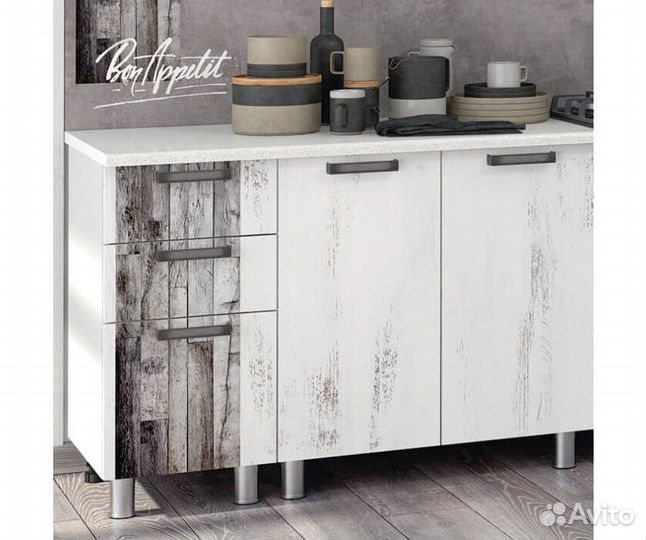 Цена за всю кухню. Кухня 2м Bon Appetit дуб винтаж