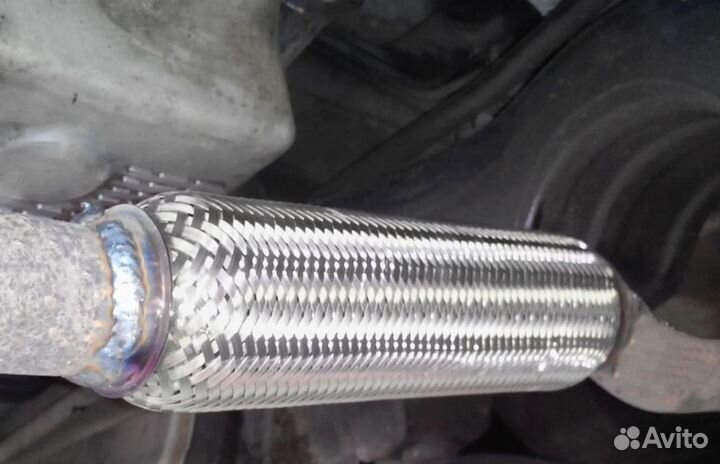 Ремонт гофры глушителя Пежо